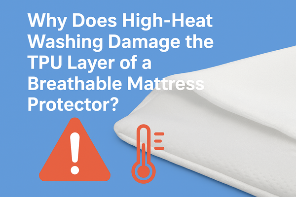 Why Does High-Heat Washing Damage the TPU Layer of a Breathable Mattress Protector?