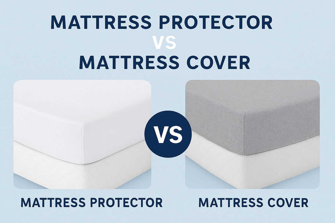 Image showing comparison between Mattress Protector Vs Mattress cover