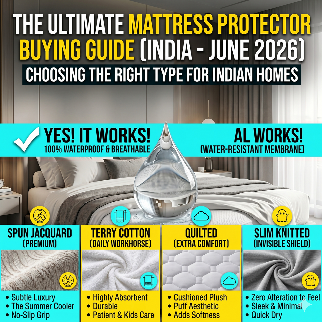Ultimate guide for best mattress protector in India